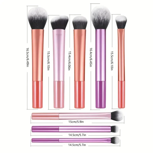 S8319cb9cb13e4154a1d0162a8d3493c0m.webp 8pcs Makeup Brush Kit Soft Synthetic Hair Make Up Brushes Foundation Blush Eyeshadow Cosmetic Makeup Tools