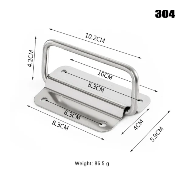 Cabinet Flight Case Solid Furniture Hardware Folding Handle For Tool Box Stainless Steel Drawer Wardrobe Easy Install