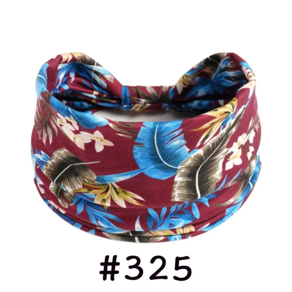 S84a235fc22384df39d928fa41b3346033.webp Boho Headbands for Women Knotted Wide Headwrap Turban Yoga Workout Head Bands Stretch Hiarbands Cotton Bandana Hair Accessories