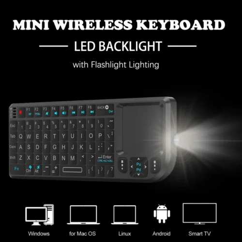 S8632472e65d74c74b15403e4ddf25e63e.webp 2.4G Wireless Keyboard With 7-color Backlight Touchpad Mouse And Flashligt- Portable Applicable- Perfect For PC Smart TV Box