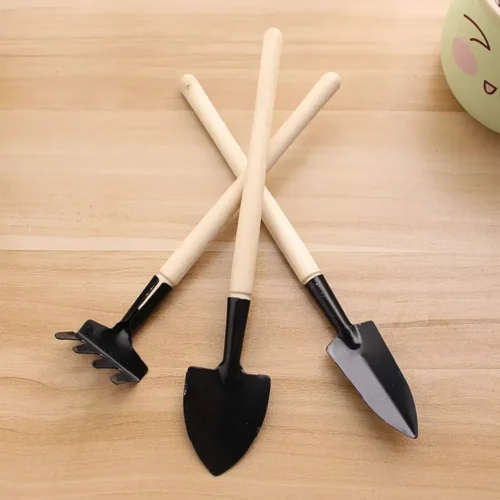 S8e5e01b9aeec4e13adff2ac994fdc90c4.webp Gardening Tools Three-Piece Set Mini Garden Tools Multi-Function Shovel Harrow Shovel Household Plant Pine Soil Shovel