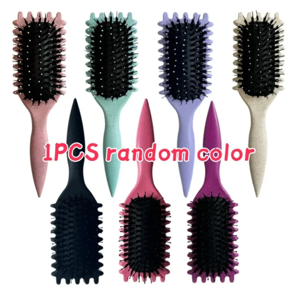 Salon Styling Curly Hair Styling Brush Curl Hair Brush for Combing and Shaping Men's and Women's Curls Reduce Pulling Tools