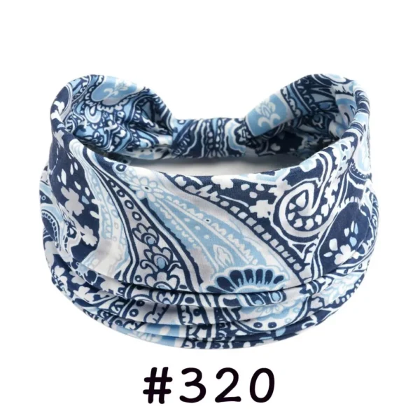 S90a796a928d4424384797501c6b59234k.webp Boho Headbands for Women Knotted Wide Headwrap Turban Yoga Workout Head Bands Stretch Hiarbands Cotton Bandana Hair Accessories