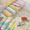 S92103ff42995491ba258b5fc504712dfE-1.webp RANDOM 8PCS Baby Washcloths Set Soft Absorbent Organic Cotton Washable Saliva Towel Face Wipes Newborn Bath Kids Face Towel