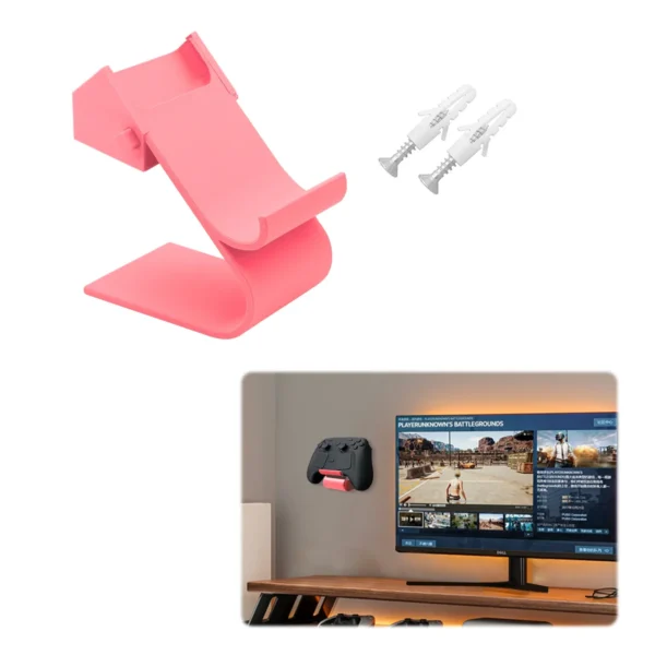 S92a238d3ec4d429197c30d6f92dbb26a8.webp Game Controller Display Stand Wall-mounted Storage Rack Fit For Steam Controller 2 Gaming Organizer