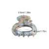 S95bc396290134a8fa5f52ca673546792y.webp Elegant Sweet Small Oval Hair Claw Clip for Women Secure Grip Hair Accessories Ponytails Cute Hair Clips Sophisticated Style