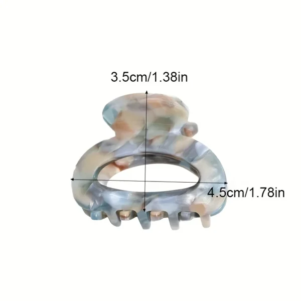 S95bc396290134a8fa5f52ca673546792y.webp Elegant Sweet Small Oval Hair Claw Clip for Women Secure Grip Hair Accessories Ponytails Cute Hair Clips Sophisticated Style