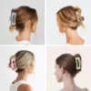 7 Piece Matte Square Hair Claw Clips – 3.4 in