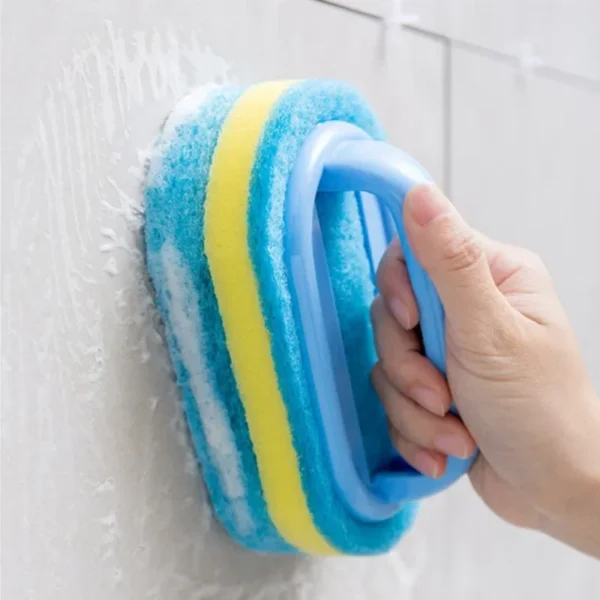 S9999623f50424a55aaeb2e750d26aad4o.webp Household Cleaning Brush With Handle Dish Soap Bathroom Kitchen Tub Thicken Scrubbing Sponge Wipe Durable Tools Accessories Home