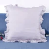 1-Pack  Pillowcases with Ruffles (No Pillow Core ) , Farmhouse French Shabby Romantic Chic Pillow Cover for Bedding