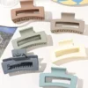 7 Piece Matte Square Hair Claw Clips – 3.4 in