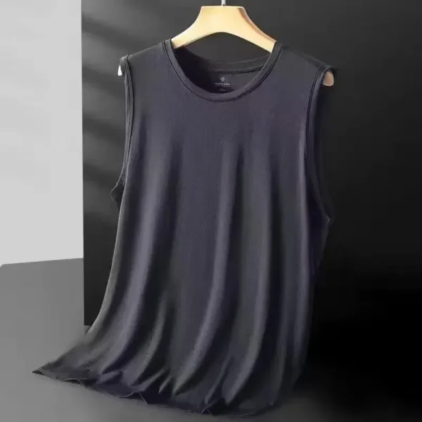S9c0f2b7e2e864aaeb1e0f01fed11998dB.webp Men's Ice Silk Mesh Vest Lightweight Sports Summer Wear Sleeveless T-shirt Tank Top Casual Fashion Outerwear