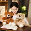 S9d879548b799496fa7ebf3f2dd65c3a4S.webp Teddy Bear Stuffed Animal Plushie, Light Brown Stuffed Teddy Bear Toys, Soft Plushies Gift for Baby Shower, Room Decorations
