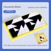 Educational Black and White Building Block Puzzles, Educational Toys That Promote Learning, Entertainment, Intelligence, Manual and Mental Dexterity, Hand-Eye Coordination, Interaction, Interest Development, Two-Player Interaction, Logical Reasoning Training, Tabletop Games, Suitable for Birthdays,