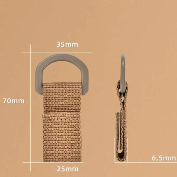 Webbing Hook Outdoor Camping Hiking Accessories Carabiners Buckle Bag Hanging Buckle Outdoor Backpack Hook Molle Webbing Clip