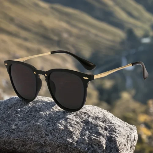 S9fa77102dc2d400ebe2b312ca6ad4fe3J.webp Fashion Cat Eye Metal Frame Sunglasses Women Brand Desginer Sun Glasses Black Rivet Cateye Female Shades Eyeglasses UV400