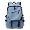 S9ff64d2ef1b84a2b94120a6f9760b857M.webp Simple solid color backpack, travel backpack, plenty of storage space, very suitable for commuting, school, work and going out.