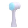 Sa0564576b72f4248a2336490d7aced12Q.webp 3D Double Silicone Facial Cleansing Brush Manual Massage Facial Brush Soft Bristles Exfoliator Double Sided Face Wash Brush