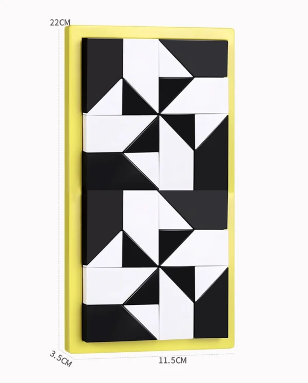 Educational Black and White Building Block Puzzles, Educational Toys That Promote Learning, Entertainment, Intelligence, Manual and Mental Dexterity, Hand-Eye Coordination, Interaction, Interest Development, Two-Player Interaction, Logical Reasoning Training, Tabletop Games, Suitable for Birthdays,