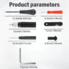 Tire Wheel Repair Kit Set (7 Kinds of Tools Included) Suitable For Most Passenger Cars Motorcycles Car Accessories