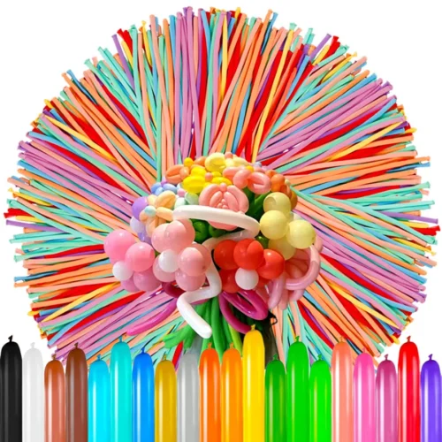 Sa4a691f3c5d5461484fb86d9fffec25ae.webp 40/80/120Pcs Long Balloons - Assorted Colors Latex Twisting Balloons for Animal Sculpting, Birthday Parties Festivals Supplies