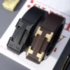 Men's Fashionable Work Business Belt with Metal Automatic Buckle Durable Daily Use Perfect Gift Choice