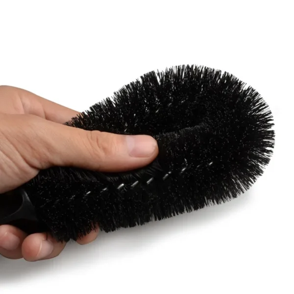 Sa958db64180b446b961bc2a38ea159166.webp Car Wheel Brush Tire Cleaning Brushes Tools Car Rim Scrubber Cleaner Duster Handle Motorcycle Truck Wheels Car Detailing Brush