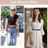 Traceless Invisible Elastic Belt Women's Belt Jeans Pants Men's Elastic Belt