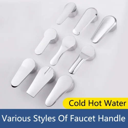 Bathroom Hot and Cold Faucet Basin Faucet Handle Accessories Handle Accessory Kitchen Sink Shower Handle Accessory