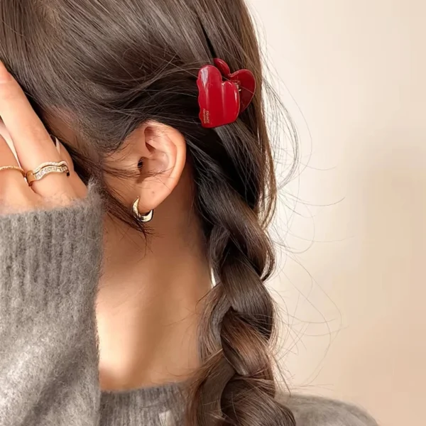 Sb0c170e56b3640bb970d4b75a0c76b7fg.webp 3.5cm Small Hair Claw Acetate Hair Crabs Cute Heart Shaped Hairclips Children Women Girls for Hair Accessories Hairpins Clips