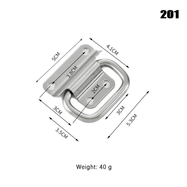 Cabinet Flight Case Solid Furniture Hardware Folding Handle For Tool Box Stainless Steel Drawer Wardrobe Easy Install