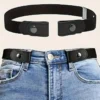Traceless Invisible Elastic Belt Women's Belt Jeans Pants Men's Elastic Belt