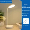 Desk Lamp USB Plug Rechargeable Table Lamp Bed Reading Book Night Light LED 3 Modes Dimming Eye Protection Light Bedside Lamp