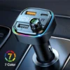 Sb7c4a20230fe4fc3a908b0c7c6423a06S.webp Car FM Transmitter Bluetooth Wireless Adapter Hands-Free Calling USB Charger Audio Receiver for Music Streaming in Vehicles Plus