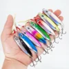 8Pcs Metal Fishing Lure 7g/10g/15g/20g/25g/30g Slow Sinking Fishing Jigs 3D Eyes Laser Fishing Bait with Sharp Hooks for Fishing