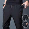 Casual pants men's versatile flat leg cropped pants straight leg pants new casual pants youth thin summer