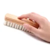 Car Interior Parts Detailling Cleaning Brush Alcantara Suede Deerskin Fabrics Beauty Care Brush Auto Upholstery Cleaning Tool