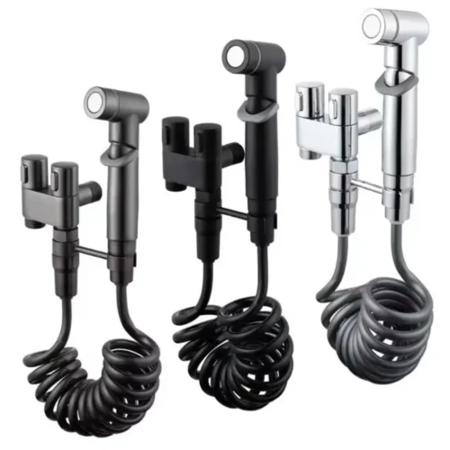 Toilet Cleaning Bidet Set. Cold and Hot Water Toilet Accessories. Handheld Bathroom Cleaner. Anal Cleaning Device.