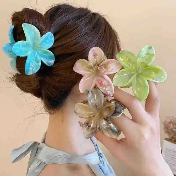 Sc3a3693ce7934644bcf8e0933ab24c5b9.webp Flower Hair Claw Clip for Women Fashion Hair Clips Crab Clamp Barrettes Girls Hair Accessories Summer Shark Hairpin Headwear 1pc