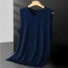 Sc4342884ba8f4db783792c9241a713ceQ.webp Men's Ice Silk Mesh Vest Lightweight Sports Summer Wear Sleeveless T-shirt Tank Top Casual Fashion Outerwear
