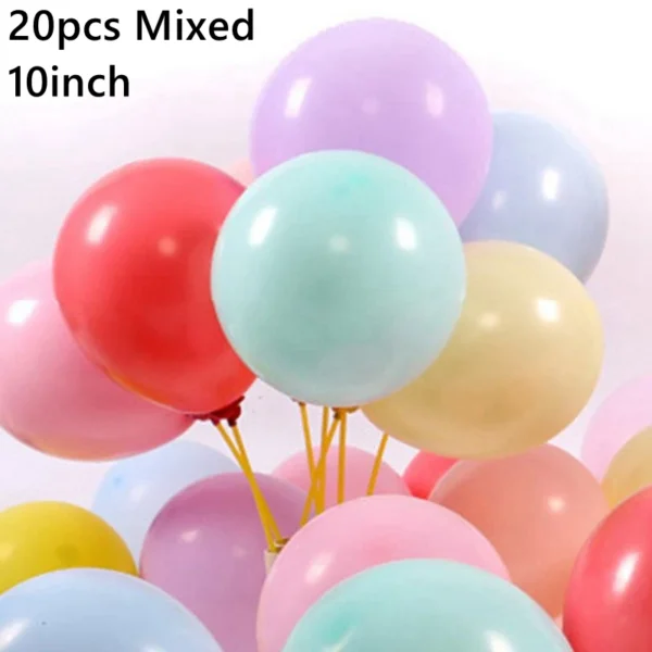 Latex Balloon Birthday Kids Balloon 1st One Year Birthday Party Decor Baby Shower Christening Ballon Wedding Event Baloon Globos