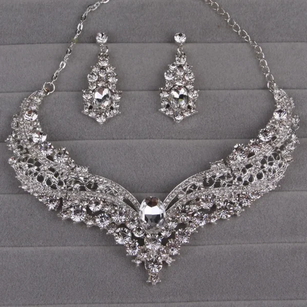 Scc0d8086dda7461188ca7b5c4109daa9D.webp Jewelry Jewelry Sets Necklace Set Women's Geometric Earrings Wedding Bridal Jewelry For Brides