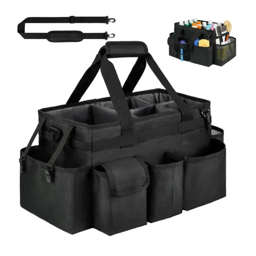 Cleaning Supplies Storage Bag with Handle, Portable Cleaning Bag for Housekeepers, Cleaning Supplies Storage Bag