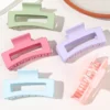 7 Piece Matte Square Hair Claw Clips – 3.4 in