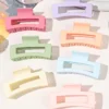 7 Piece Matte Square Hair Claw Clips – 3.4 in