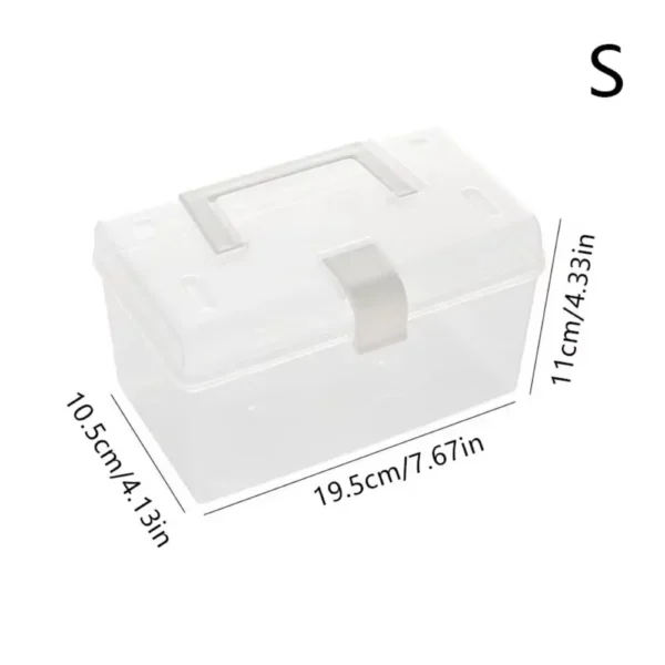 Storage Box Household Miscellaneous Storage Box Large-Capacity Waterproof Dustproof Jewelry Bead Container Desktop Storage Case