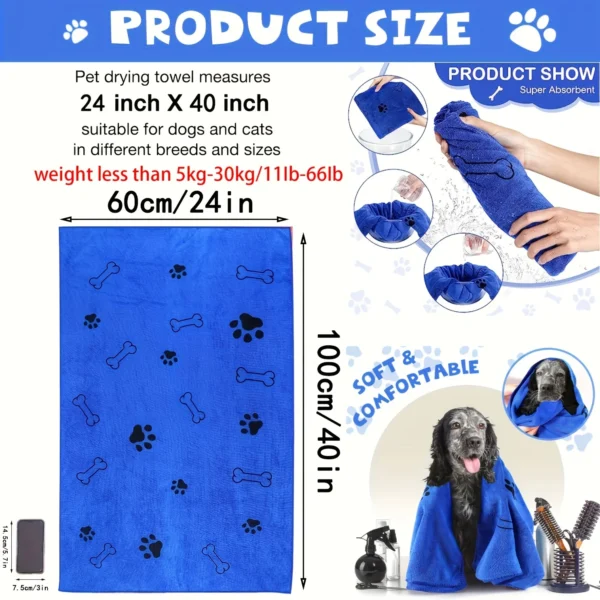Microfiber Pet Bath Towel