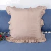 1-Pack  Pillowcases with Ruffles (No Pillow Core ) , Farmhouse French Shabby Romantic Chic Pillow Cover for Bedding