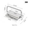 Cabinet Flight Case Solid Furniture Hardware Folding Handle For Tool Box Stainless Steel Drawer Wardrobe Easy Install