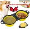 Collapsible Double Pet Travel Bowls